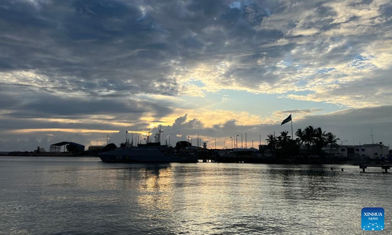 This photo taken with a mobile phone on July 3, 2023 shows the scenery of Honiara, capital of the Solomon Islands. Situated in the southwest of the Pacific Ocean, the Solomon Islands boasts over 900 islands of various sizes.(Photo: Xinhua)