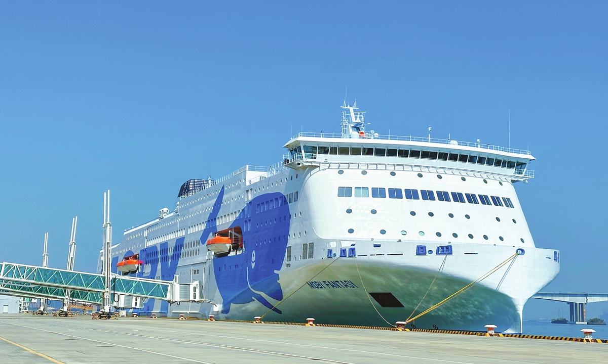 The world's largest ro-ro passenger ship MOBY manufacutured by Guangzhou Shipyard International Co (GSI) Photo: Courtesy of GSI
