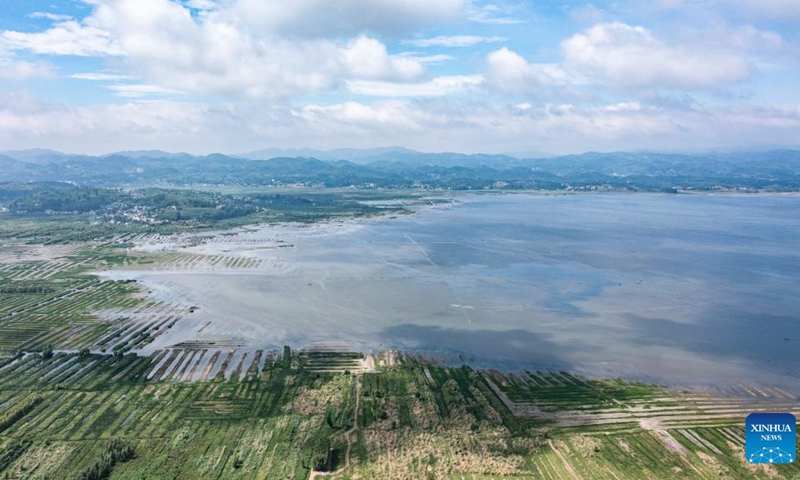 This aerial photo taken on July 13, 2023 shows a view of the Caohai National Nature Reserve in the Yi, Hui and Miao Autonomous County of Weining, southwest China's Guizhou Province.(Photo: Xinhua)
