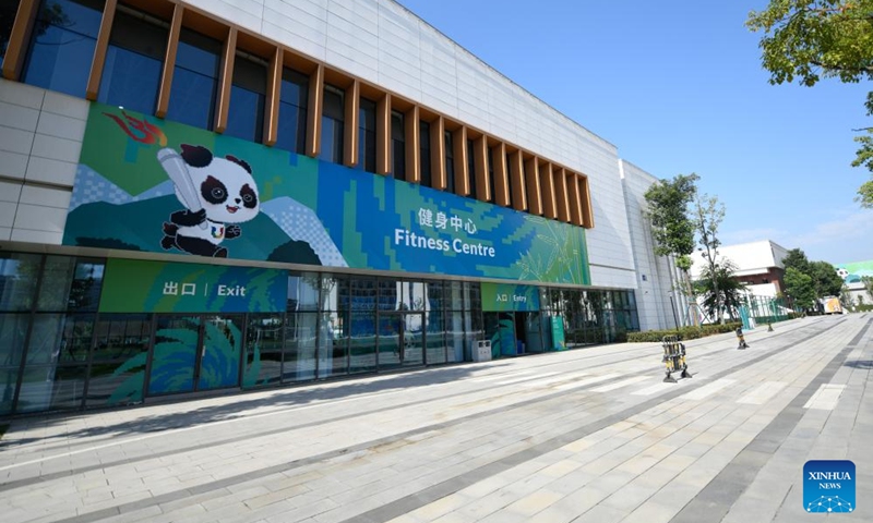 Photo taken on July 16, 2023 shows the Fitness Centre of the Universiade Village, Chengdu, southwest China's Sichuan Province. Photo: Xinhua