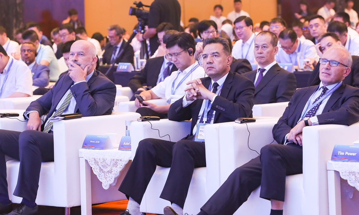 The 7th Maritime Silk Road Port International Cooperation Forum held in Ningbo, a pivotal transportation hub in East China's Zhejiang Province on July 18, 2023 Photo: Courtesy of Ningbo Zhoushan Port Group Co