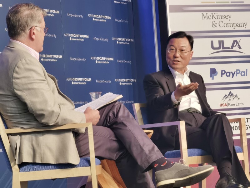 Xie Feng, the Chinese Ambassador to the US, speaks at the Aspen Security Forum on July 19. Photo: Courtesy of the Chinese Embassy in the US