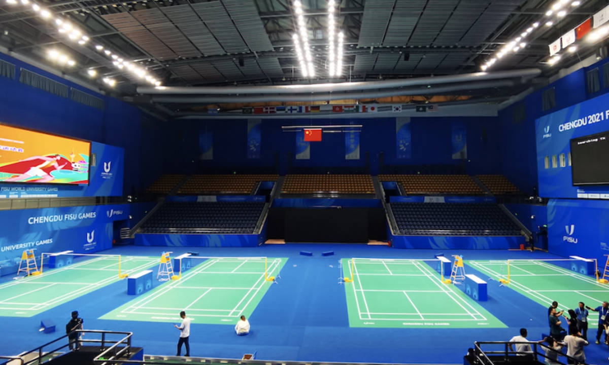 The Shuangliu Sports Center Gymnasium in Chengdu Photo: Wang Huayun/ Global Times