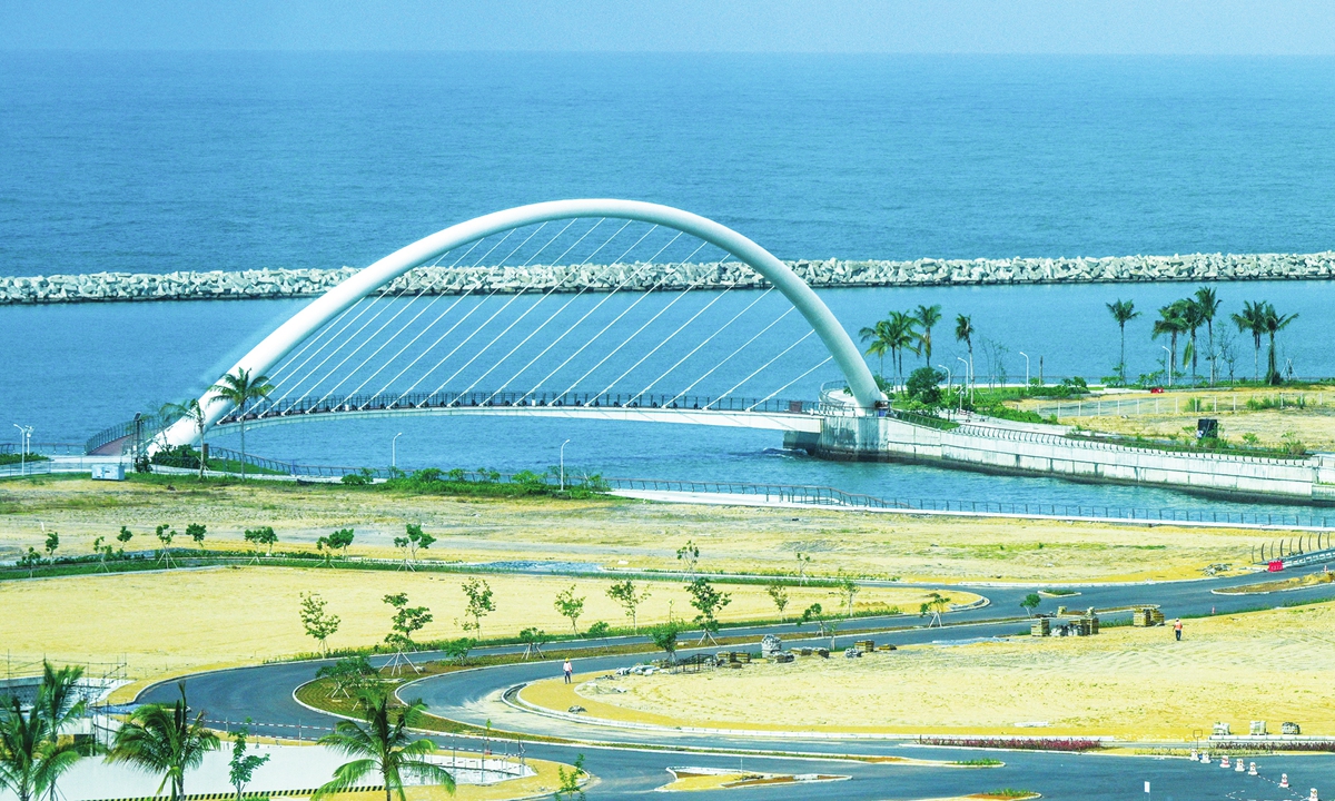 A general view of the Chinese-funded project for the Port City Colombo in Sri Lanka on July 6, 2023. Photo: AFP
