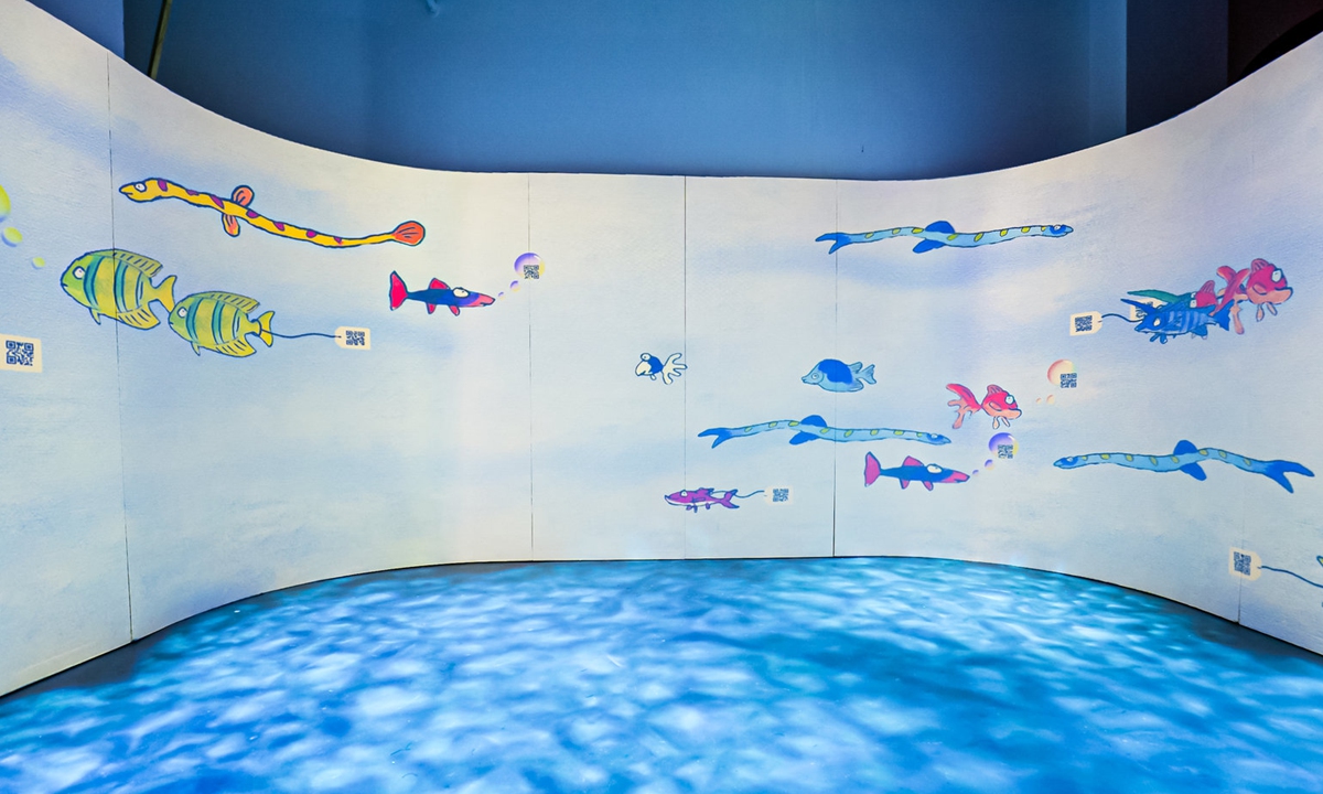 An artwork on display at the exhibition Photo: Courtesy of Today Art Museum