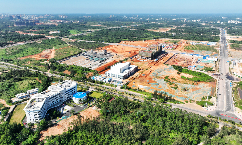 The aerial view of the Wenchang International Aerospace City Photo: Courtesy of the Wenchang International Aerospace City