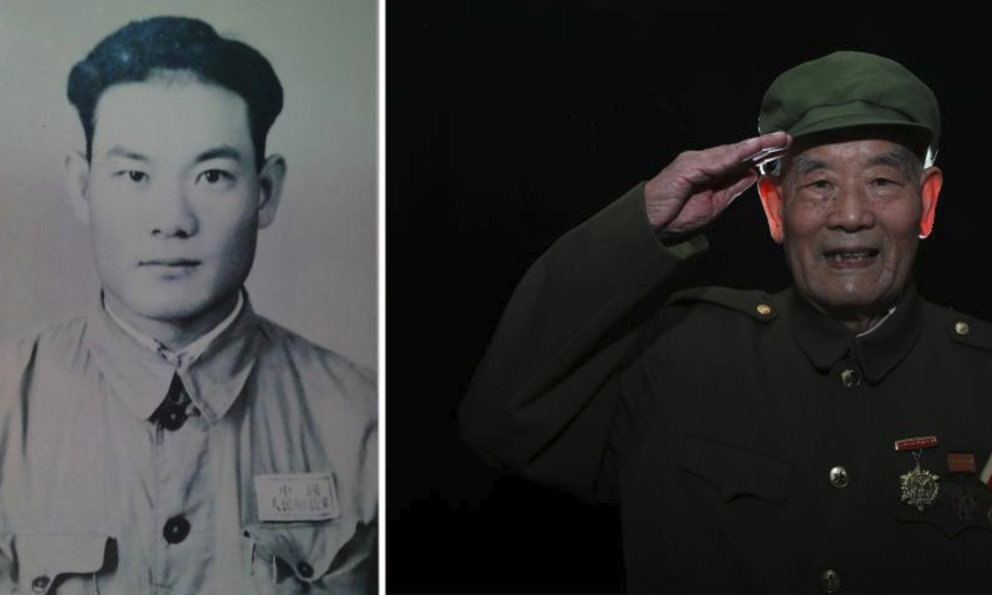 This combo photo shows the portrait of Wang Fenghe on Sept. 17, 2020. Born in 1925, Wang became disabled as his little finger lost function due to injury during the War to Resist U.S. Aggression and Aid Korea.
Seventy-three years ago, the Chinese People's Volunteers (CPV) crossed the Yalu River and fought alongside the army of the Democratic People's Republic of Korea, eventually winning the War to Resist U.S. Aggression and Aid Korea in 1953.
Thursday marked the 70th anniversary of the victory of the War.
Photographers from Xinhua took portrait photos of some CPV veterans. (Xinhua/Yang Qing)