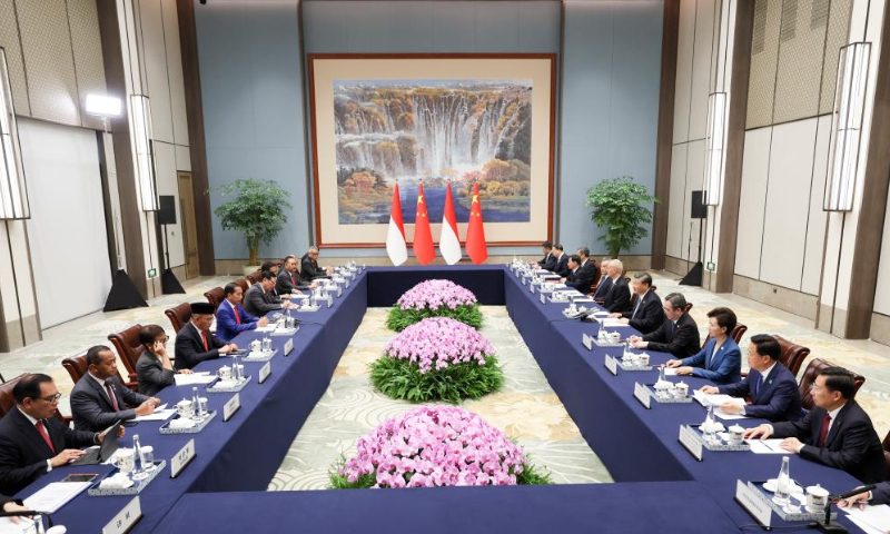 Chinese President Xi Jinping meets with Indonesian President Joko Widodo in Chengdu, capital city of Southwest China's Sichuan Province, July 27, 2023. Widodo is in Chengdu to attend the opening ceremony of the 31st summer edition of the FISU World University Games and visit China. Photo: Xinhua