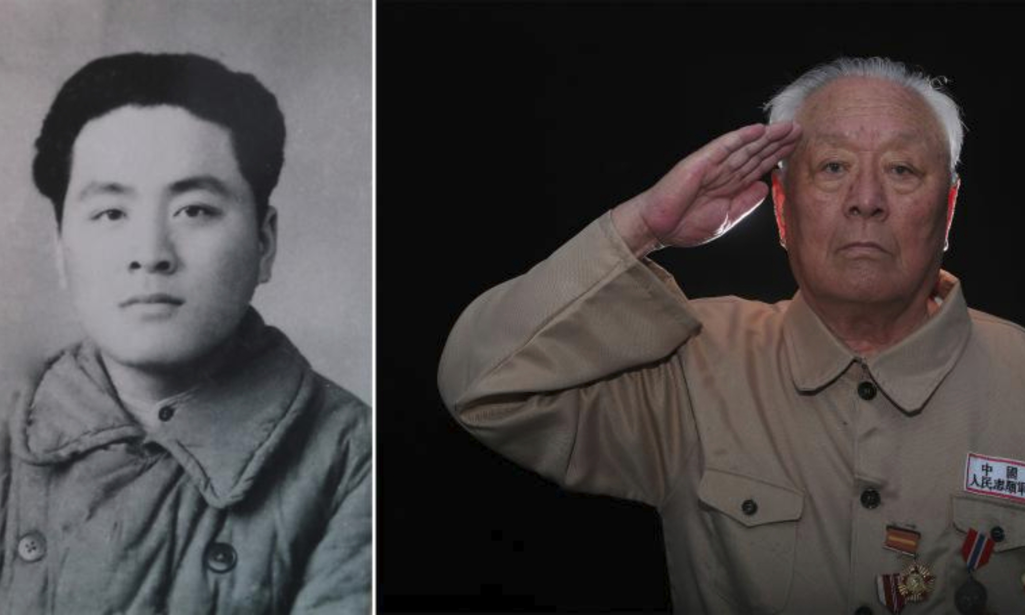 This combo photo shows the portrait of Yang Diansheng on Aug. 13, 2020. Born in 1932, Yang joined the Chinese People's Volunteers (CPV) as an automobile assistant in 1950.
Seventy-three years ago, the Chinese People's Volunteers (CPV) crossed the Yalu River and fought alongside the army of the Democratic People's Republic of Korea, eventually winning the War to Resist U.S. Aggression and Aid Korea in 1953.
Thursday marked the 70th anniversary of the victory of the War.
Photographers from Xinhua took portrait photos of some CPV veterans. (Xinhua/Yang Qing)