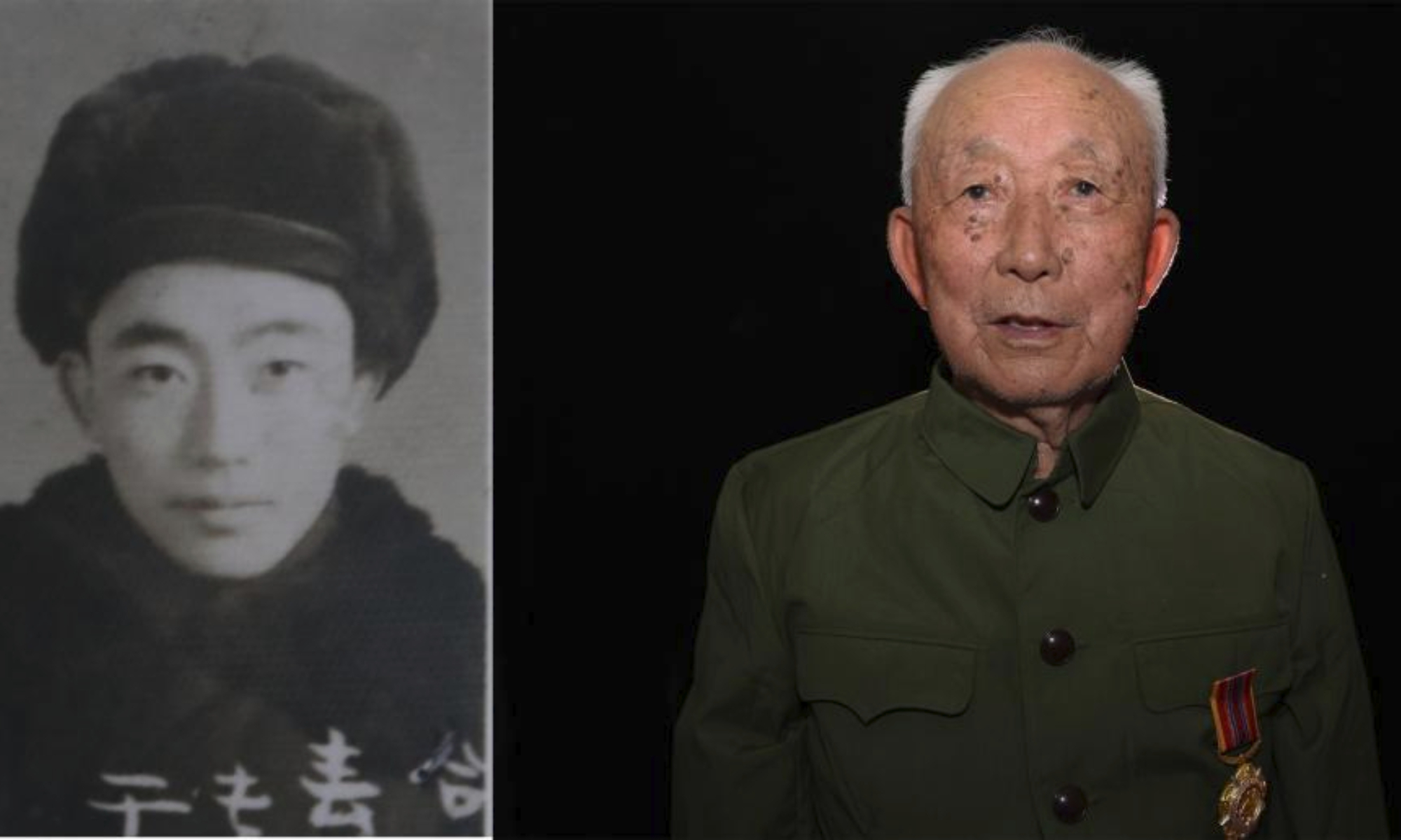 This combo photo shows the portrait of Li Fengwu on July 4, 2023. Born in 1934, Li joined the Chinese People's Volunteers (CPV) as an epidemic prevention doctor in 1951.
Seventy-three years ago, the Chinese People's Volunteers (CPV) crossed the Yalu River and fought alongside the army of the Democratic People's Republic of Korea, eventually winning the War to Resist U.S. Aggression and Aid Korea in 1953.
Thursday marked the 70th anniversary of the victory of the War.
Photographers from Xinhua took portrait photos of some CPV veterans. (Xinhua/Yang Qing)