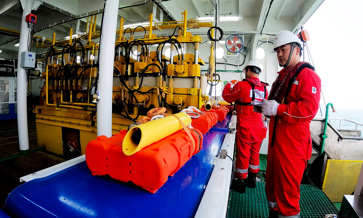 Chinadeveloped marine seismic exploration equipment put into use
