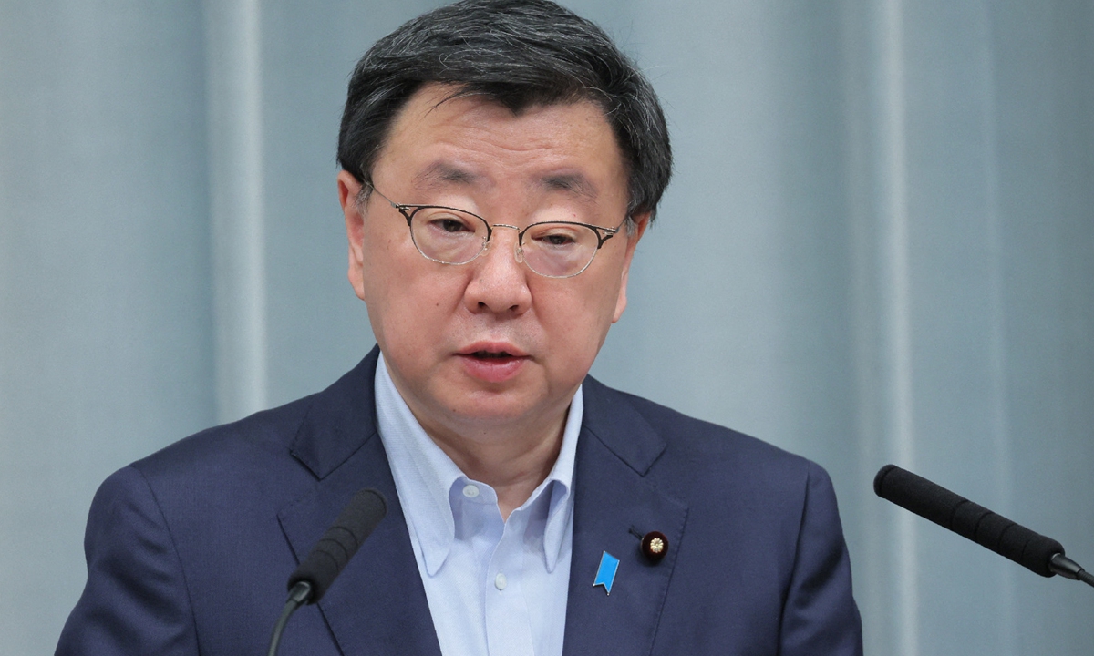 apan's Chief Cabinet Secretary Hirokazu Matsuno Photo:AFP