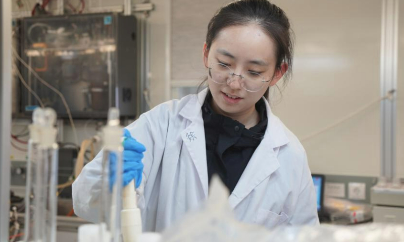 A member of China's 13th Arctic Ocean scientific expedition team conducts research aboard China's polar icebreaker Xuelong 2, Aug. 3, 2023.

With the completion of a seawater sample collection operation, the main tasks of the first phase of China's 13th Arctic Ocean scientific expedition have all been completed.

The expedition, organized by the Ministry of Natural Resources, is intended to conduct investigations into the geology and geophysics of the mid-ocean ridge, as well as atmospheric, sea ice, marine and subsurface environmental surveys, and surveys of biomes and pollutants. (Xinhua/Wei Hongyi)