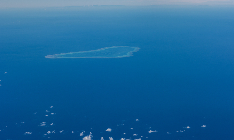 The photo taken on November 22, 2016 shows Huangyan Island in South China Sea. Photo: VCG