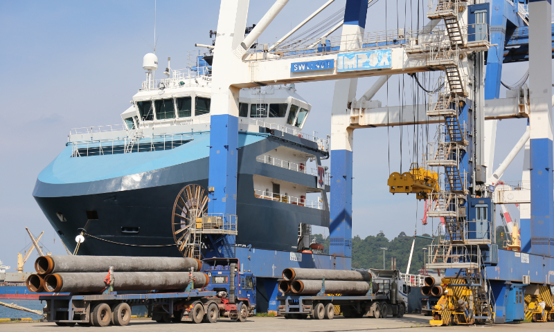 A view of Kuantan Port in Malaysia in July. Photo: He Zhuoqian/GT