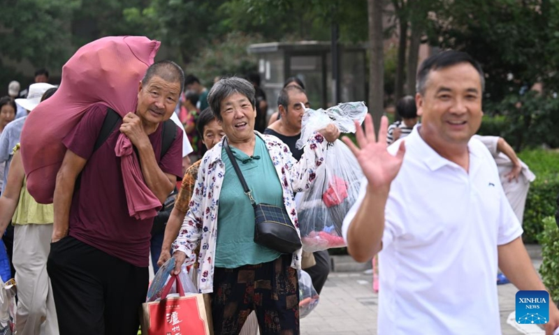Relocated villagers in Jinghai District of China's Tianjin return home ...