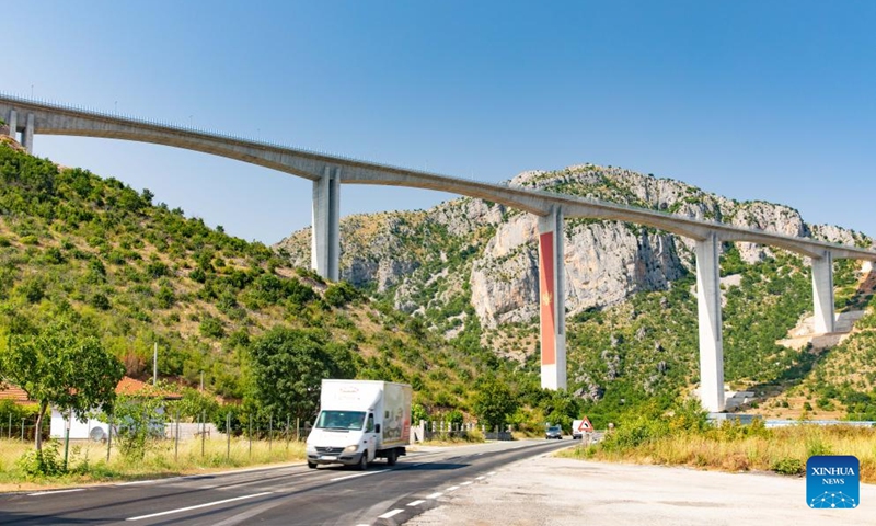 This photo taken on July 24, 2023 shows a bridge on the Bar-Boljare highway in Montenegro. Photo: Xinhua