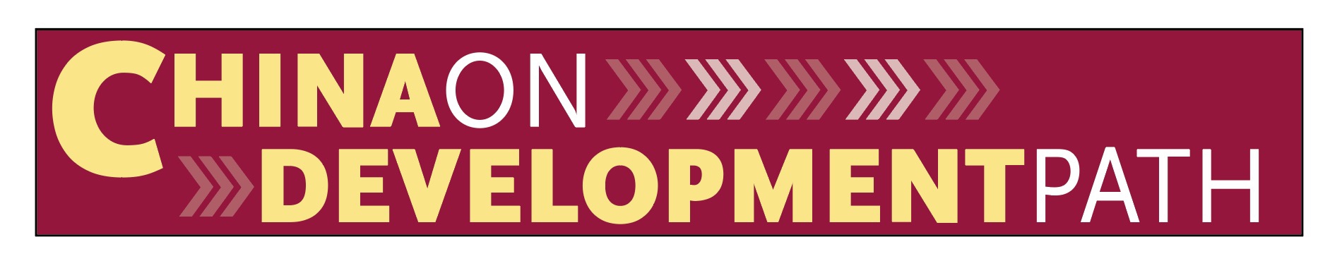 China on development path logo