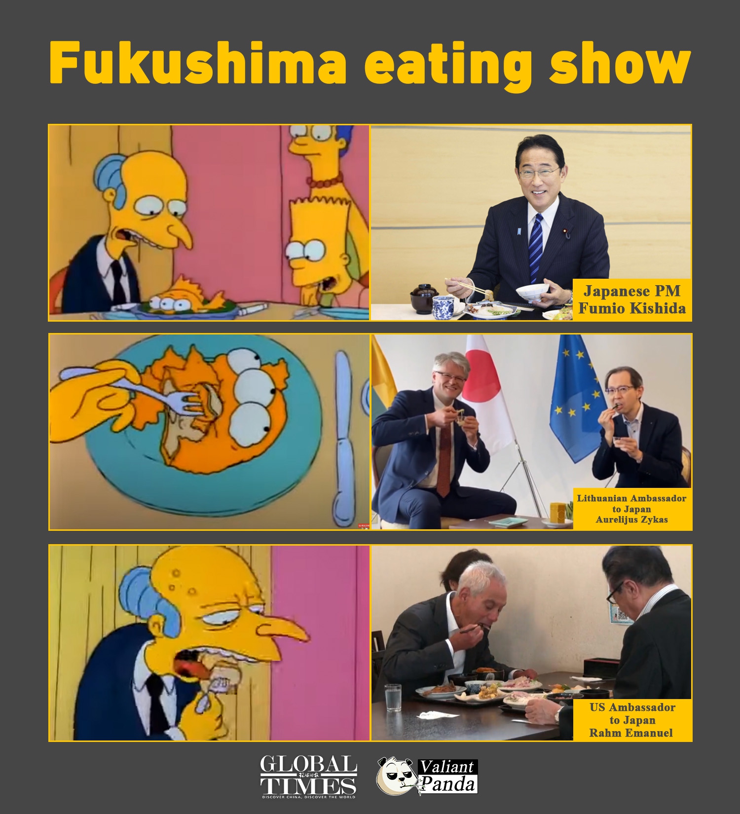 Fukushima eating show Graphic: GT