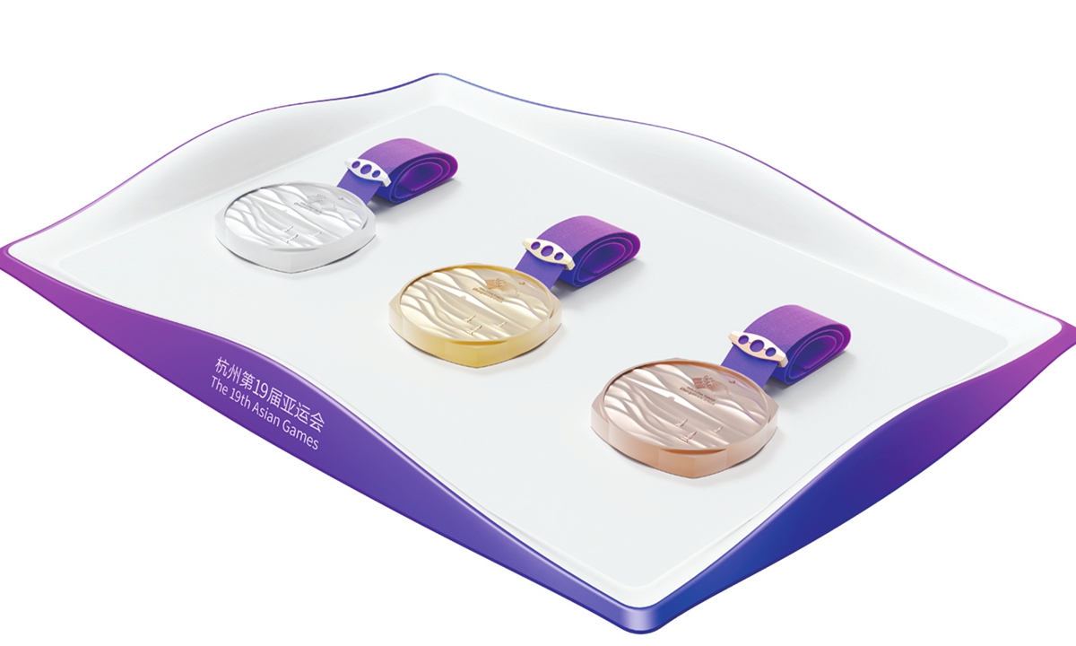 The Medal tray design for the Hangzhou Asian Games Photo: Hangzhou Asian Games organizing committee