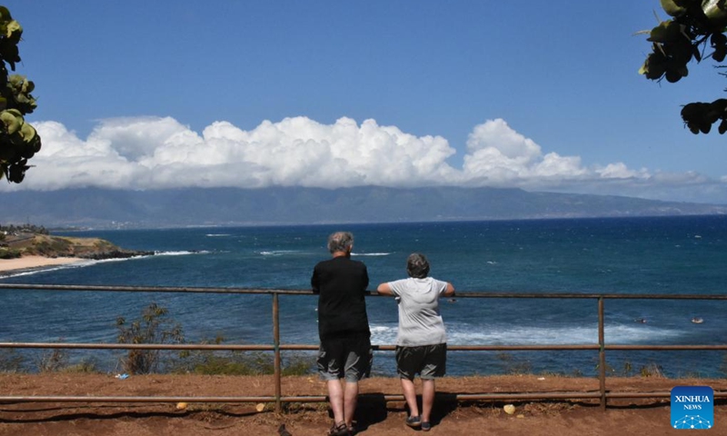 Photo taken on Aug. 23, 2023 shows people spending time at the seaside in Maui, Hawaii, the United States. The devastating wildfires that ravaged the Hawaiian island of Maui were a bitter blow to the island's tourism industry, but local residents and business leaders expect more tourists will come back as the island embarks on a long road ahead for recovery. Photo: Xinhua