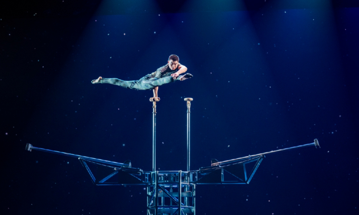 An actor performs on the stage. Photo: Courtesy of Beijing Tianqiao Performing Arts Center