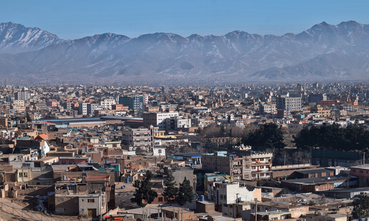 An aerial view of Kabul, Afghanistan Photos: VCG