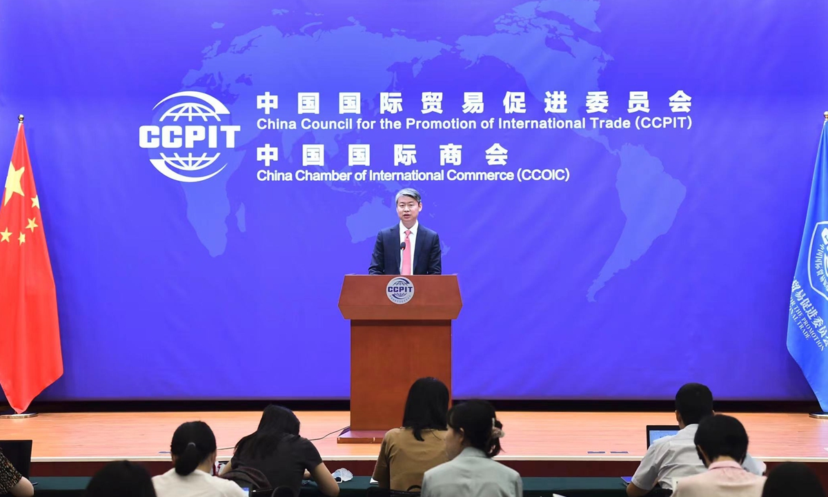 Sun Xiao, spokesperson for the China Council for the Promotion of International Trade (CCPIT), on August 30, 2023 Photo: courtesy of CCPIT