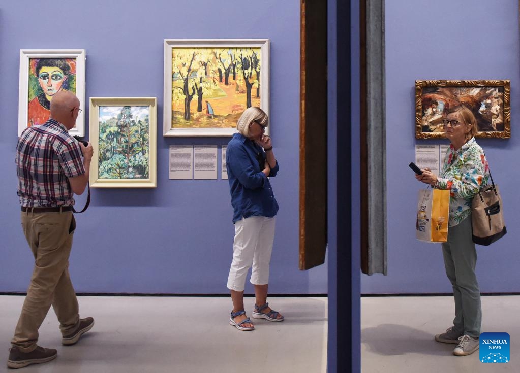 People visit an exhibition titled The Belvedere-300 Years a Venue for Art at Lower Belvedere in Vienna, Austria, on Aug. 31, 2023. (Photo: Xinhua)