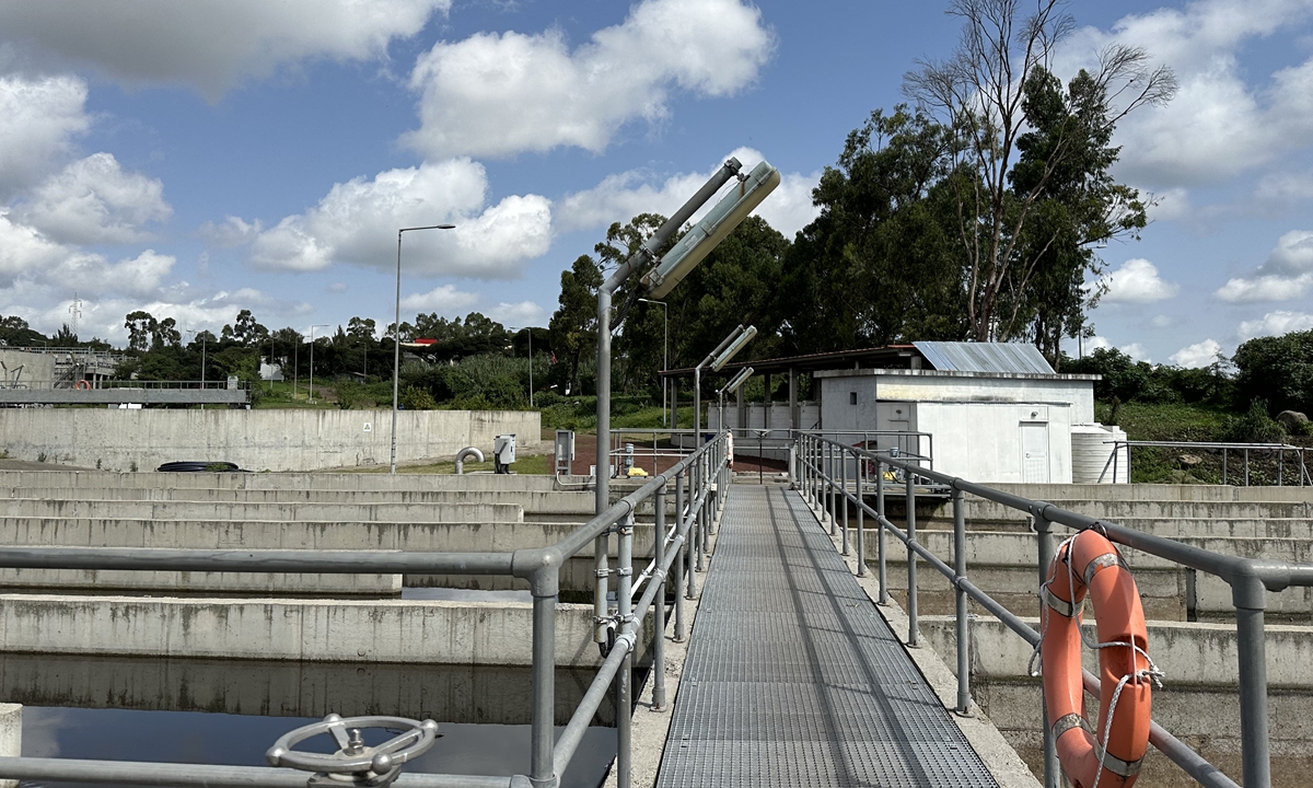 The Kaliti sewage treatment plant maintained by CEEC Gezhouba Group in Addis Ababa, Ethiopia Photo: Tu Lei/GT