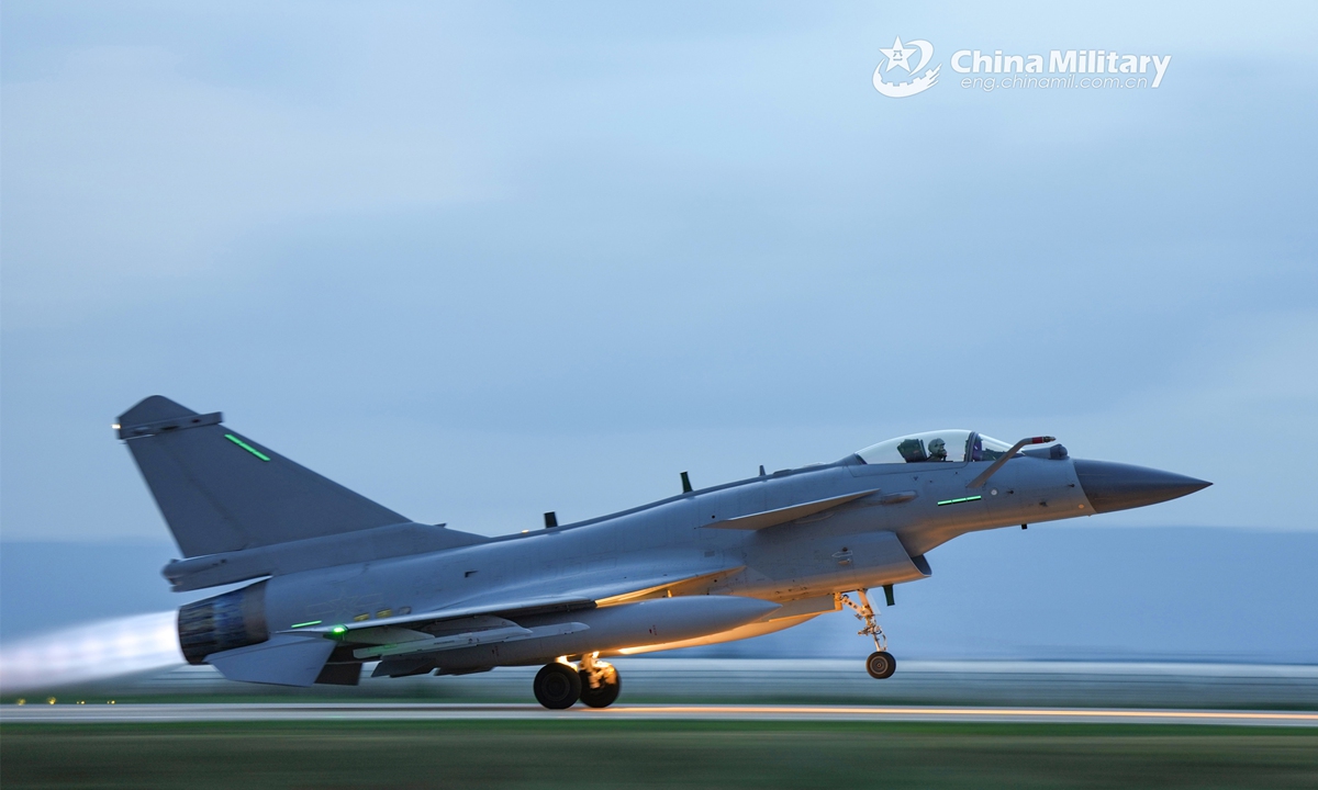 J10 fighters leave for 24hour flight training Global Times