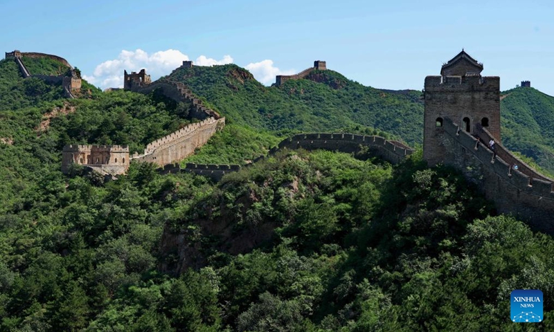 This photo taken on Sept. 1, 2023 shows a view of the Jinshanling section of the Great Wall in Luanping County, north China's Hebei Province.(Photo: Xinhua)