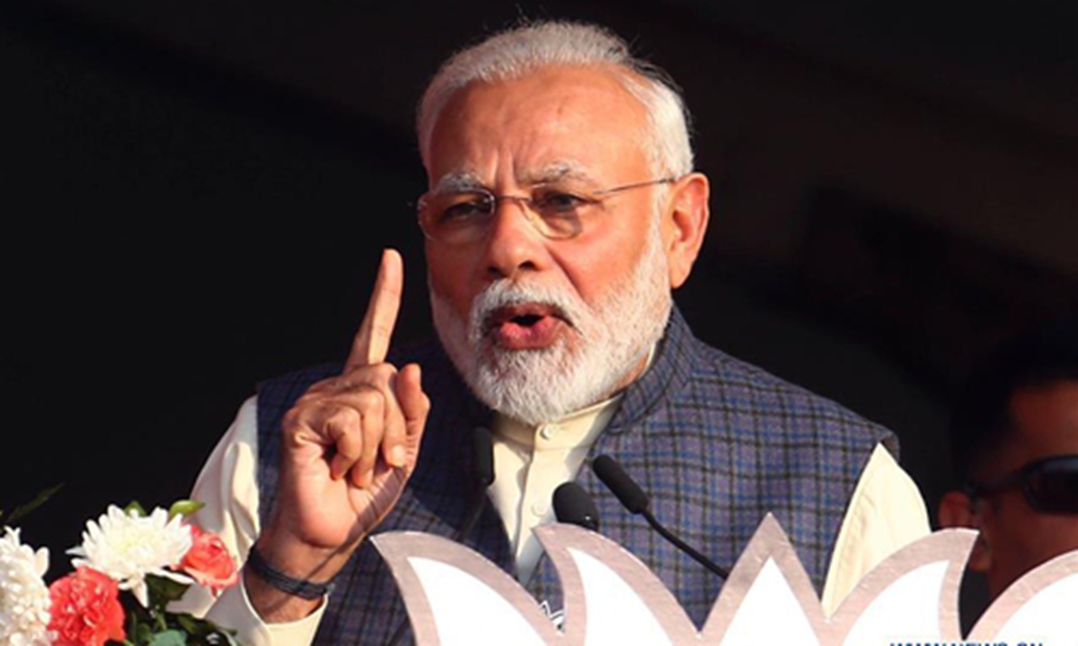 Indian Prime Minister Narendra Modi Photo: Xinhua