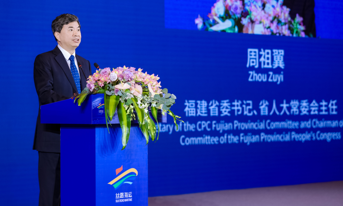 Zhou Zuyi, Secretary of the CPC Fujian Provincial Committee and Chairman of Standing Committee of the Fujian Provincial People's Congress Photo: Courtesy of the Fifth 