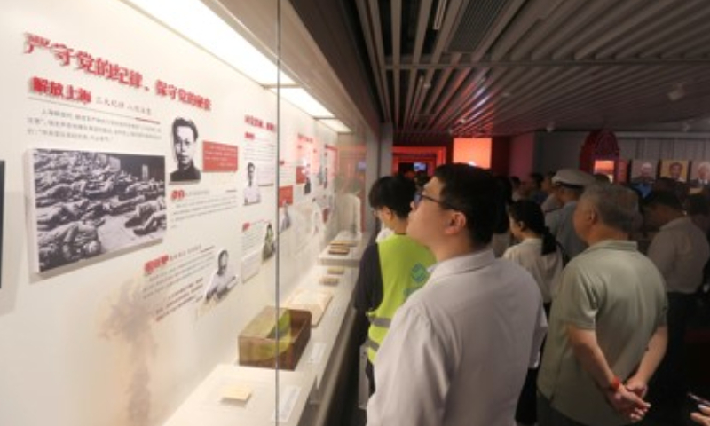 The exhibition kicks off at the Memorial of the CPC’s First National Congress in downtown Shanghai on September 11, 2023. Photo: Courtesy of the Memorial of the CPC’s First National Congress