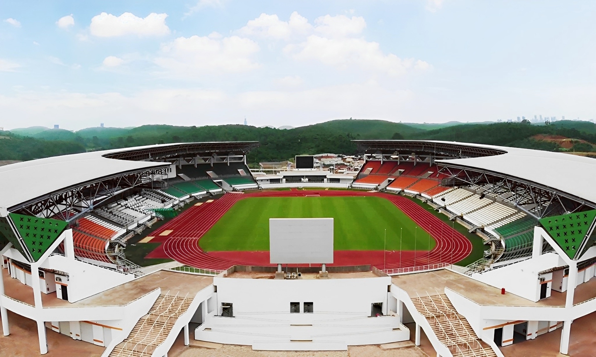 A view of National Stadium of Cote d'Ivoire. Photo: Courtesy of CCECC