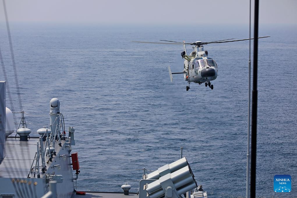 The 45th fleet of the Chinese People's Liberation Army (PLA) Navy for an escort mission in the Gulf of Aden and the waters off Somalia carries out training on Aug. 25, 2023.(Photo: Xinhua)