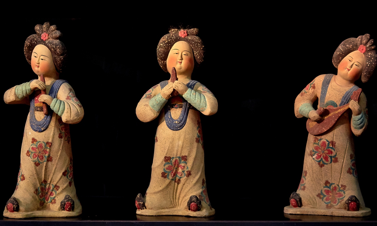 Tang Dynasty (618-907) pottery figurines Photo: VCG