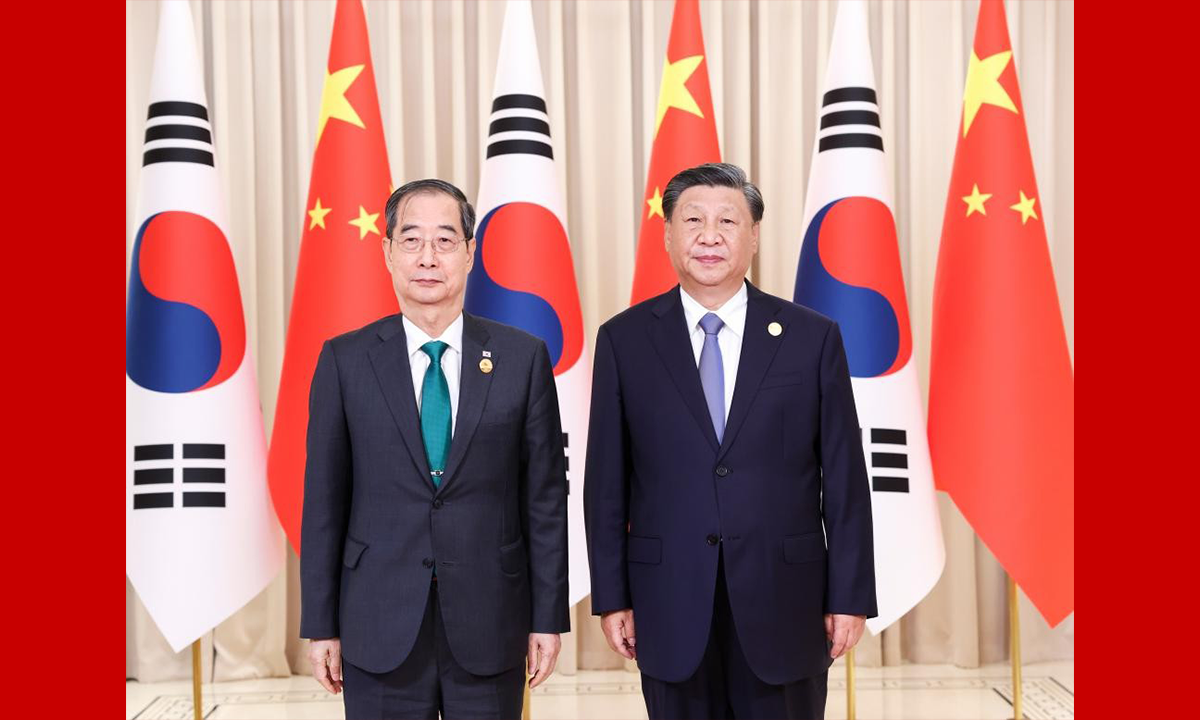 시 주석, 한국 총리와 만나 한중 관계의 중요성이 정책과 행동에 반영될 것을 촉구
