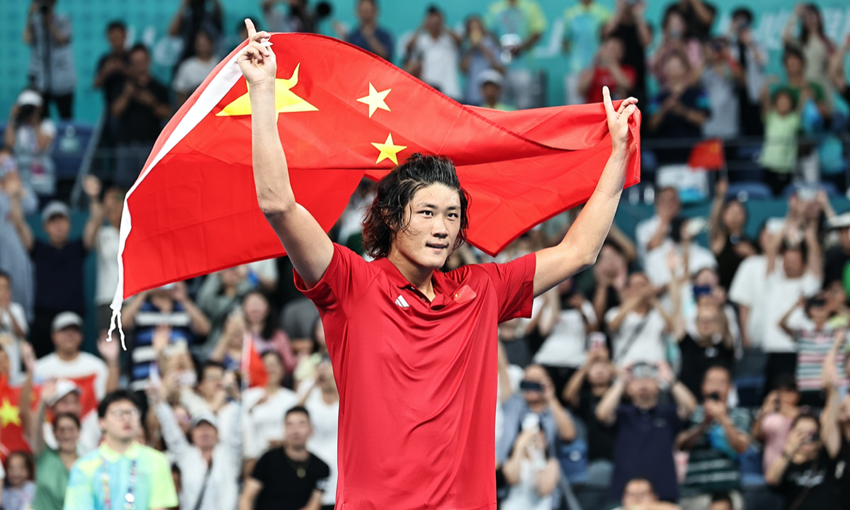 Zhang Zhizhen puts Chinese men's tennis back on Asia’s top after 29 years