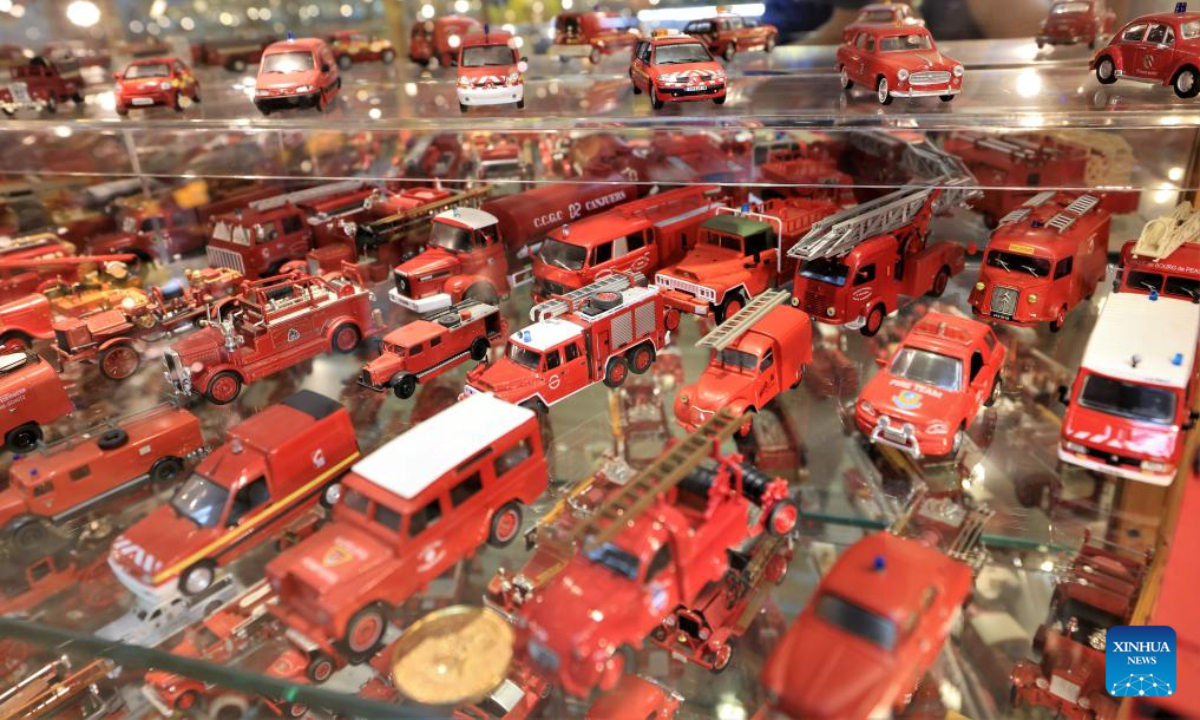 This photo taken on Oct 3, 2023 shows model cars displayed at the Billy Karam Museum in Zouk Mosbeh, Lebanon. Extending over 1,500 square meters with two floors, Billy Karam Museum displays thousands of mini sports and classic cars. Photo:Xinhua