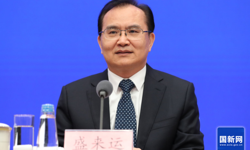 Sheng Laiyun, deputy head of the National Bureau of Statistics. Photo: Courtesy of State Council Information Office of China
