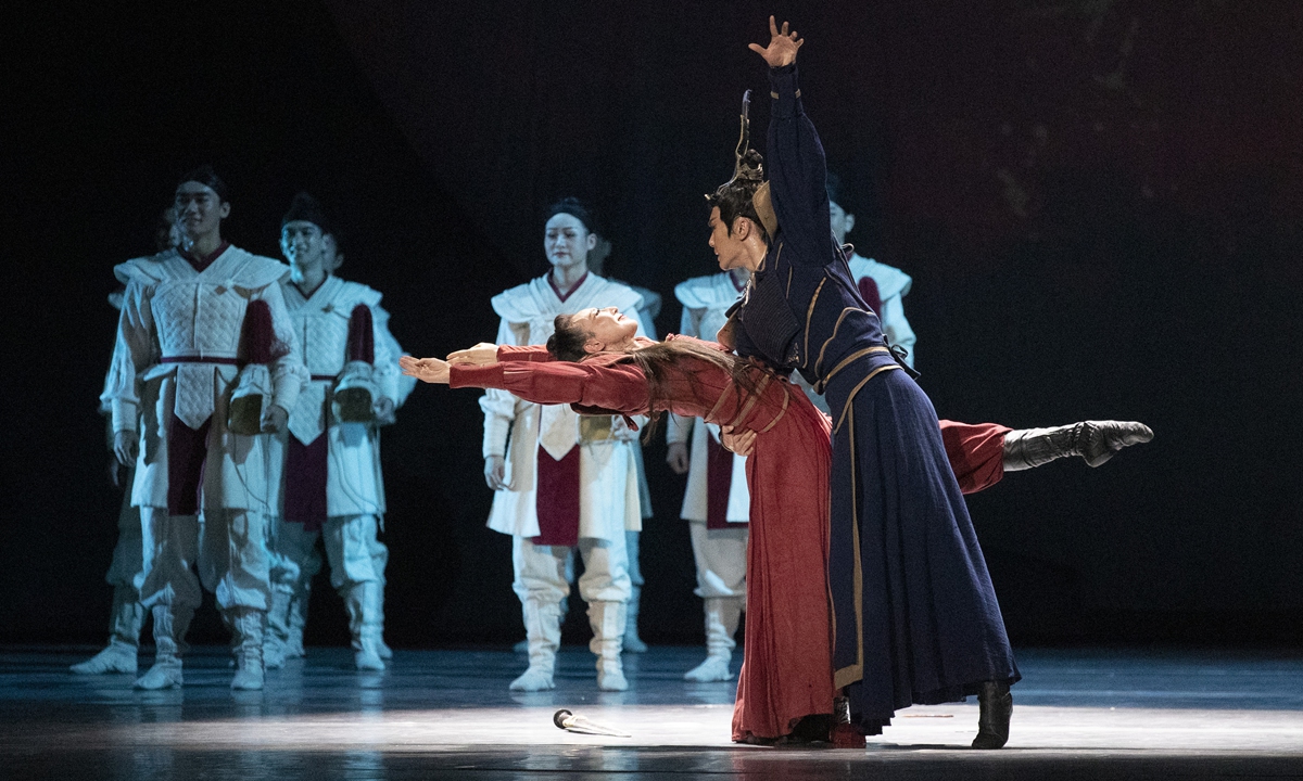 Chinese legendary folk heroine dance drama <em>Mulan</em> is on tour in the US, following its debut in Boston and Washington D.C, the US starting from September 23, 2023.This is the first time the legend is staged in the US in the form of a dance drama. Photo: VCG