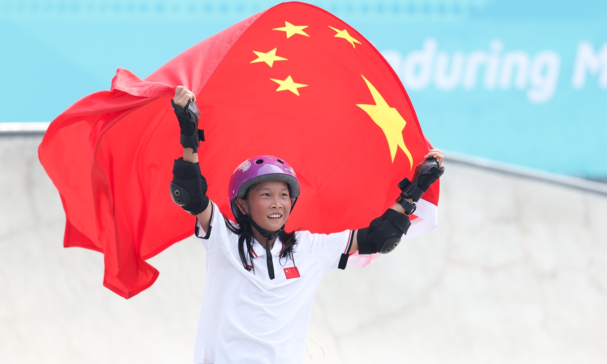 Cui Chenxi, Chinese skateboarder and the youngest Asian Games champion of the country