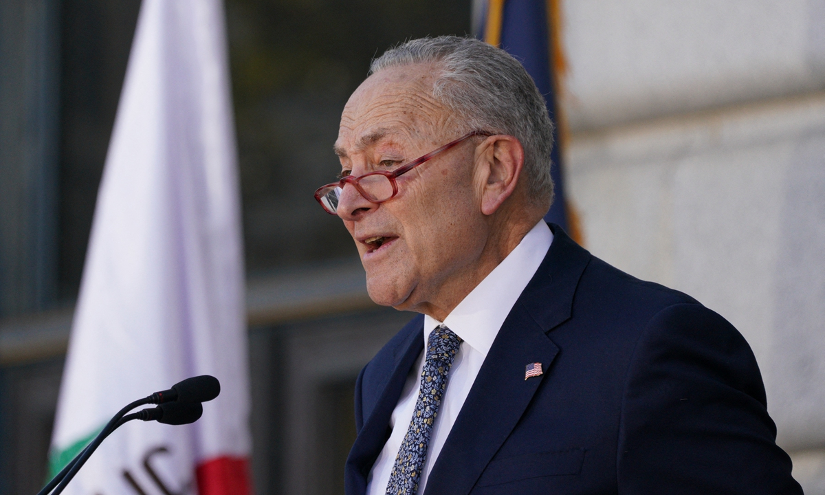 Chuck Schumer. Photo:AFP