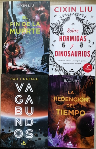Chinese sci-fi books translated to Spanish by Agustín Alepuz Morales Photo: Courtesy of Morales