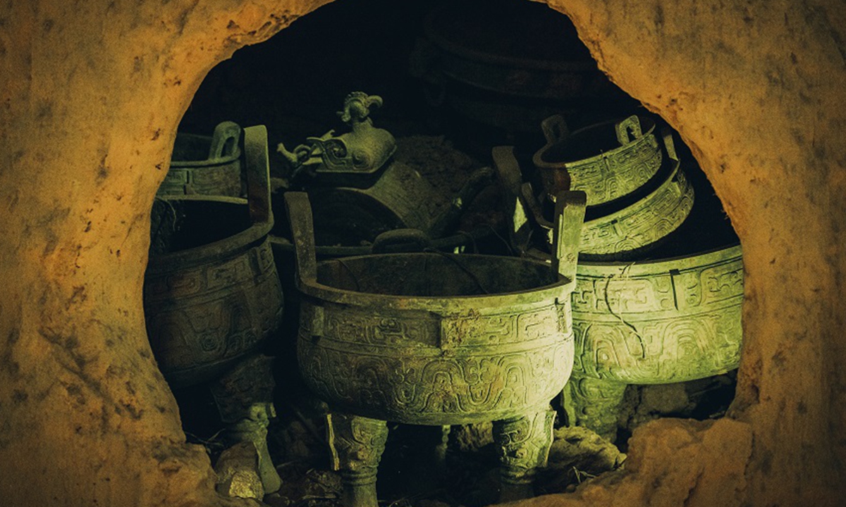 Bronze ware artifact on display at the Baoji Bronze Ware Museum. Photo: Courtesy of Zhu Junqiang