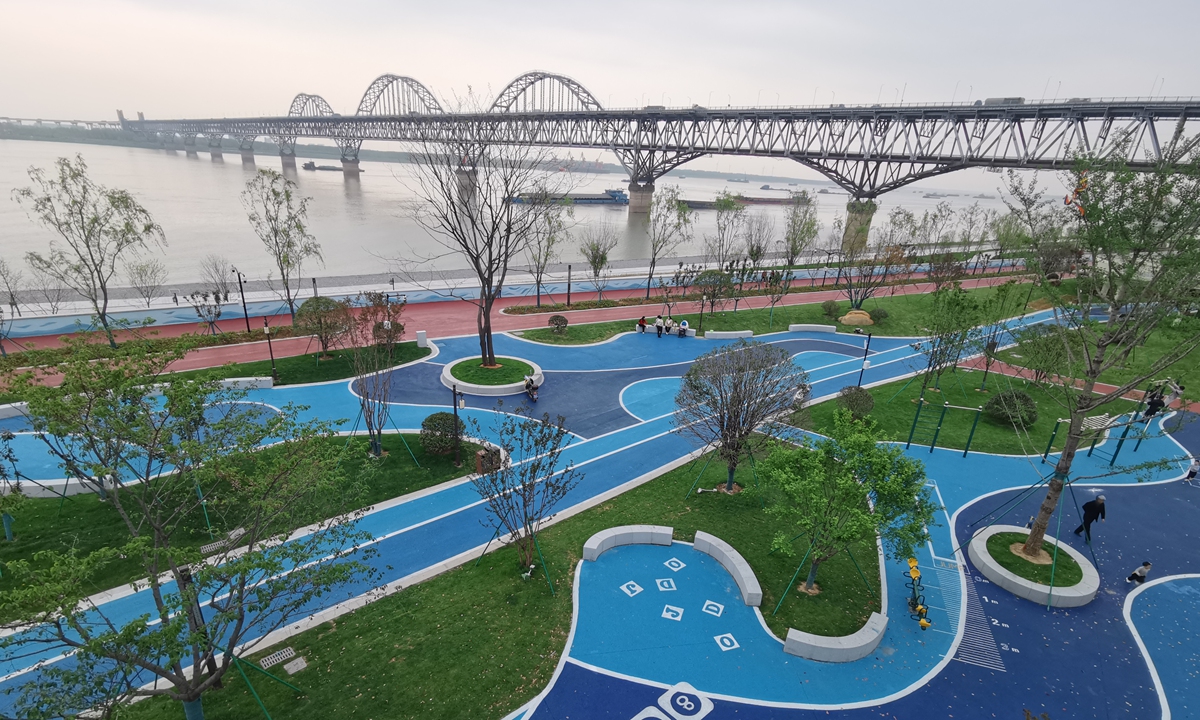 Scenery in the Jiujiang section of the Yangtze River National Cultural Park Photo: VCG