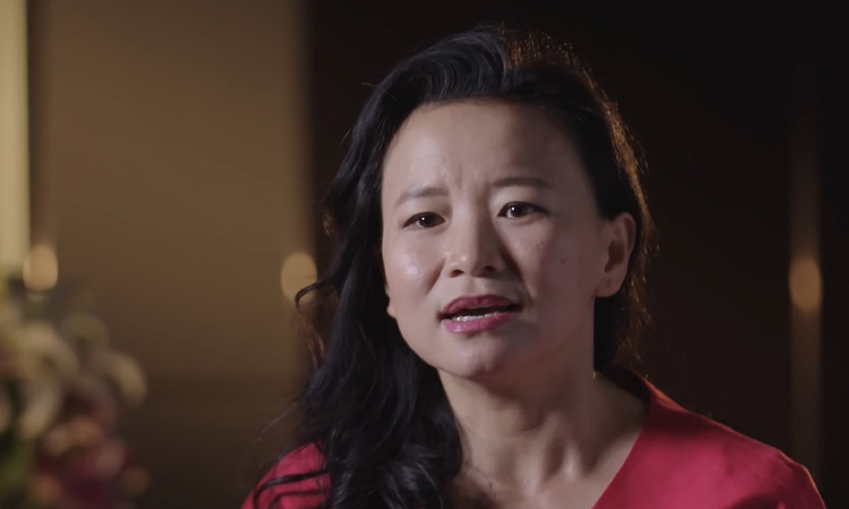 Cheng Lei, an Australian national, who had worked for a Chinese media outlet, is deported from China on October 11, 2023. Photo: VCG