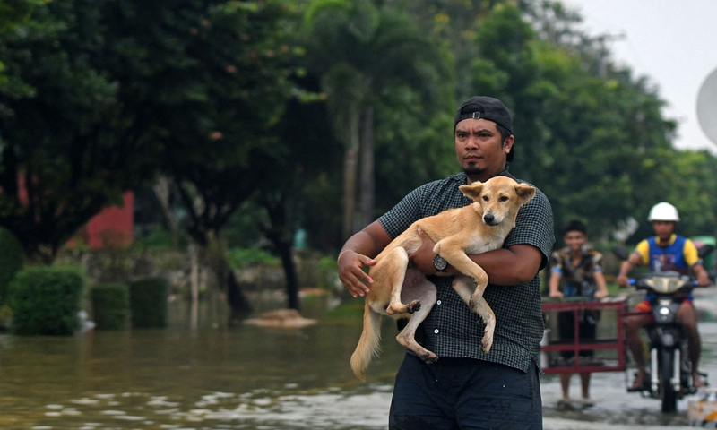 Heavy rainfall displaces thousands in southern Myanmar - Global Times